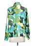 Shein 100% Polyester Print Green Long Sleeve Blouse Size 4 - photo 2