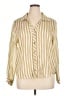 Zara Stripes Gold Long Sleeve Blouse Size XL - photo 1