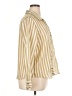 Zara Stripes Gold Long Sleeve Blouse Size XL - photo 4