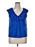 Crown & Ivy Blue Sleeveless Blouse Size XL - photo 1