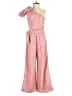 Unbranded 100% Polyester Polka Dots Pink Jumpsuit Size S - photo 1