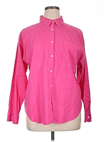 Ann Taylor LOFT Outlet Long Sleeve Button-Down Shirt (view 1)