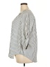 Torrid Stripes Silver 3/4 Sleeve Blouse Size 2X Plus (2) - photo 5