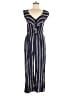 Xhilaration Stripes Blue Jumpsuit Size M - photo 1