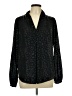 MICHAEL Michael Kors 100% Polyester Animal Print Black Long Sleeve Blouse Size L - photo 1