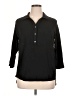 41Hawthorn Black 3/4 Sleeve Button-Down Shirt Size 1X - photo 1