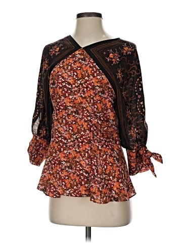 Altuzarra 3/4 Sleeve Silk Top (view 1)