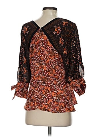 Altuzarra 3/4 Sleeve Silk Top (view 2)