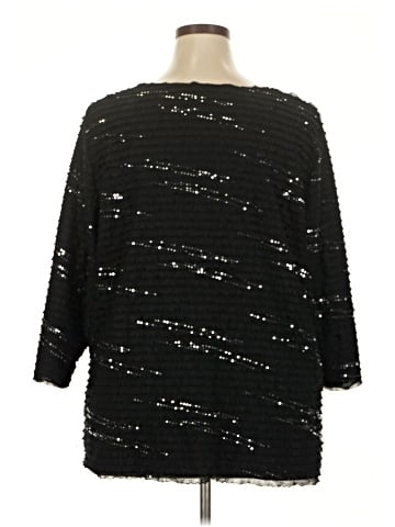 Susan Graver 3/4 Sleeve Top (view 2)