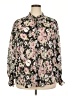 Torrid 100% Polyester Floral Black Long Sleeve Blouse Size 2X Plus (2) - photo 1