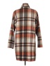 Prettygarden 100% Polyester Plaid Brown Coat Size M - photo 2