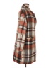 Prettygarden 100% Polyester Plaid Brown Coat Size M - photo 4