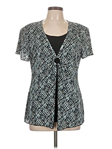 Connected Apparel Short Sleeve Blouse (view 1)