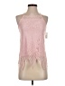 No Boundaries 100% Nylon Pink Sleeveless Blouse Size 1 - photo 1