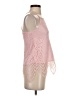 No Boundaries 100% Nylon Pink Sleeveless Blouse Size 1 - photo 4