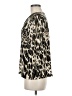 JM Collection Animal Print Tan 3/4 Sleeve Blouse Size M (petite) - photo 5