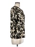 JM Collection Animal Print Tan 3/4 Sleeve Blouse Size M (petite) - photo 4