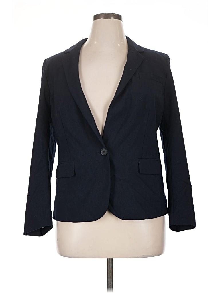 Pre-owned Ann Taylor Blazer Jacket In Blue