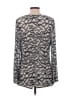 Chico's Black Silver Long Sleeve Blouse Size Lg (2) - photo 2