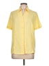 Liz Baker 100% Polyester Yellow Short Sleeve Blouse Size 12 - photo 1