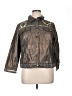 Chico's 100% Cotton Graphic Gold Jacket Size XL (3) - photo 1