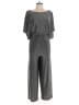 Jessica Howard 100% Polyester Metallic Silver Jumpsuit Size L - photo 1