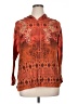 One World Orange Poncho Size 1X - photo 1