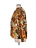 Chico's 100% Silk Floral Gold Windbreaker Size XL (3) - photo 5
