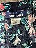 Basic Editions 100% Rayon Floral Teal Long Sleeve Blouse Size XL - photo 7