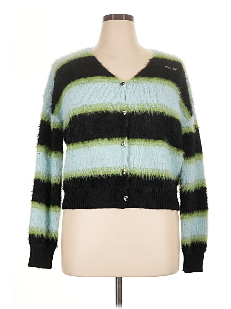 Pre-owned Unbranded Cardigan Sweater In Green