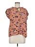 Buffalo by David Bitton Floral Pink Short Sleeve Blouse Size M - photo 1