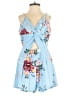 Shein Floral Blue Cocktail Dress Size 6 - photo 1