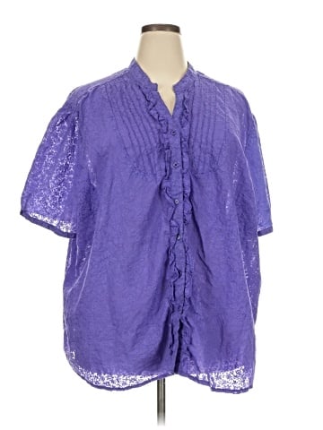 Liz & Me Short Sleeve Blouse (view 1)