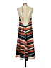 Lulus 100% Polyester Stripes Orange Casual Dress Size L - photo 2
