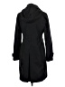 Ellen Tracy Black Trenchcoat Size M - photo 2