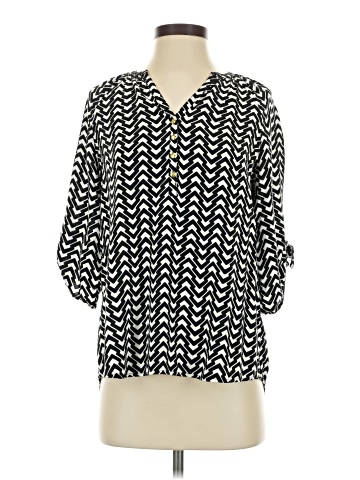 Kaari Blue 3/4 Sleeve Blouse (view 1)