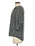 Kaari Blue 100% Rayon Chevron-herringbone Black 3/4 Sleeve Blouse Size S - photo 5
