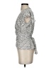 Max Studio 100% Polyester Silver Short Sleeve Blouse Size XS - photo 5