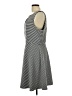 Elle Stripes Gray Casual Dress Size L - photo 5
