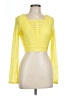 Wow Couture 100% Polyester Yellow Long Sleeve Top Size L - photo 1