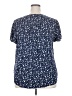 Chaps 100% Viscose Stars Blue Short Sleeve Blouse Size XXL - photo 2