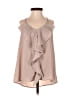 Bee Stitched 100% Polyester Tan Sleeveless Blouse Size S - photo 1
