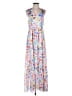 Shein 100% Polyester Floral Blue Casual Dress Size 6 - photo 1