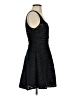Aqua Stripes Black Cocktail Dress Size 1 - photo 4
