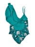 Boamar Floral Teal One Piece Swimsuit Size M (estimated) - photo 2