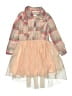 Little Lass 100% Polyester Plaid Orange Dress Size 4 - photo 1