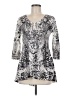 Style&Co 100% Polyester Silver 3/4 Sleeve Top Size M (petite) - photo 1
