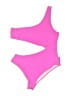 Wray Solid Pink One Piece Swimsuit Size 2X - photo 1