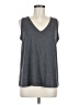 Nine West Gray Sleeveless T-Shirt Size M - photo 1