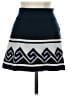 Talula Chevron-herringbone Blue Casual Skirt Size XXS - photo 2